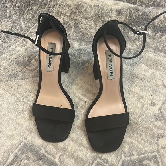 Steve Madden Dillion black nubuck size 7 block heel - Picture 2 of 3